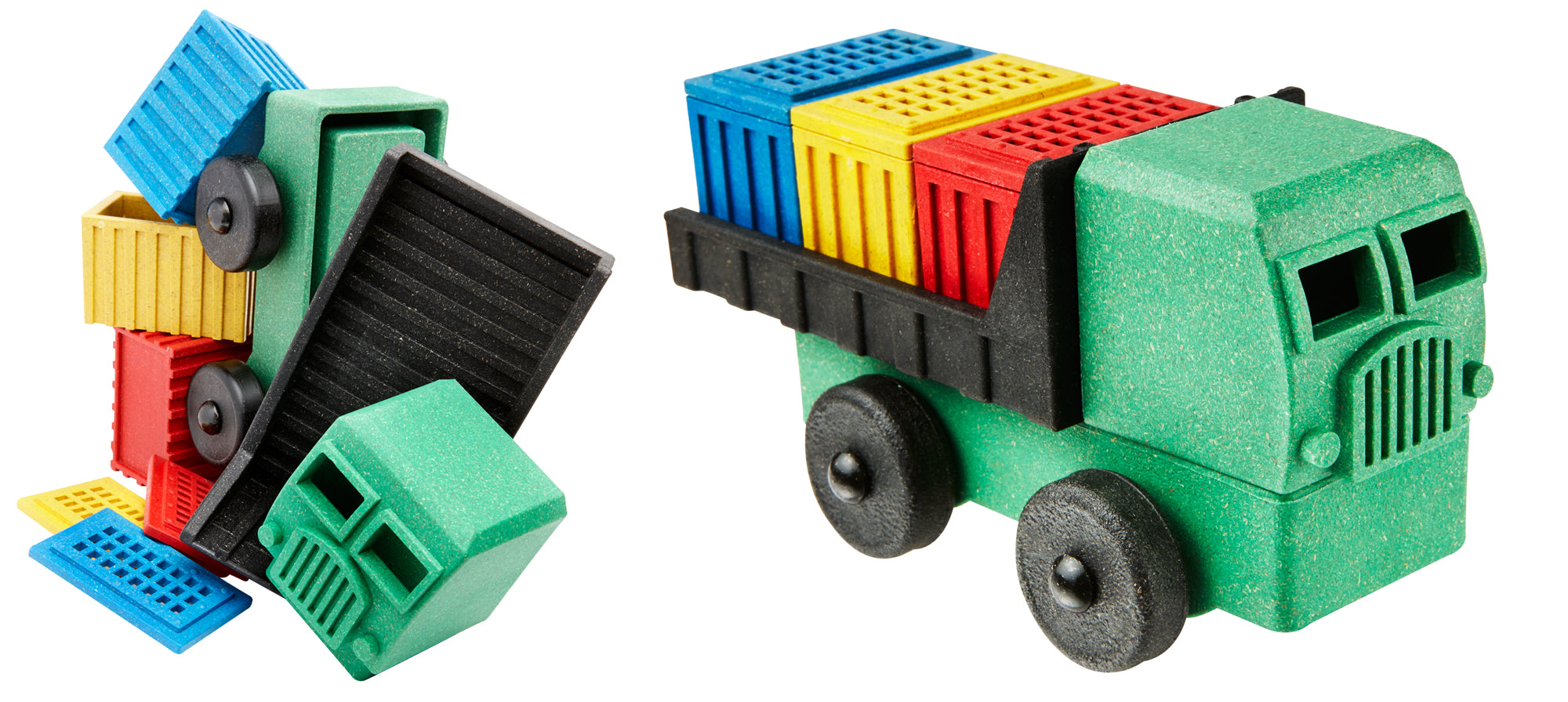 Luke's Toy Factory Cargo Truck Toy. Puzzle truck toy.