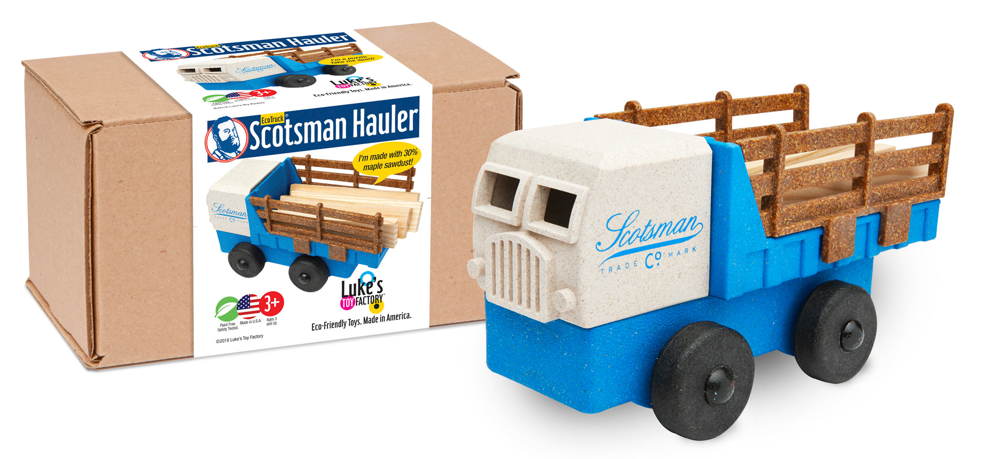 Luke's Toy Factory Scotsman Hauler custom branded toy truck