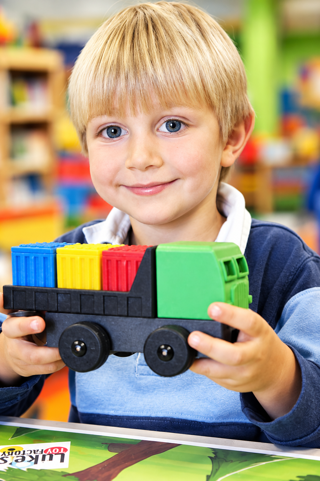 Toy Truck Play Set - 2 Pack of Cargo & Dump Truck Toys