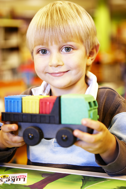 Toy Truck Play Set - 2 Pack of Cargo & Dump Truck Toys