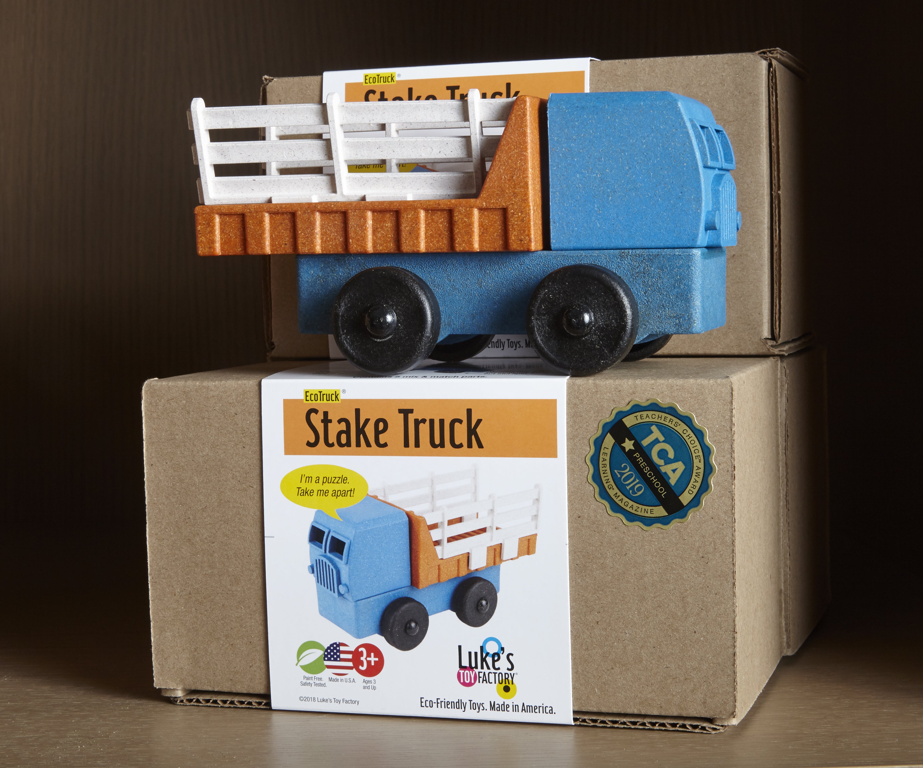 Educational Four-Pack of Toy Trucks
