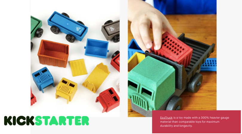Luke's Toy Factory featured in KickStarter Environmental Resources Center in partnership with the Environmental Defense Fund