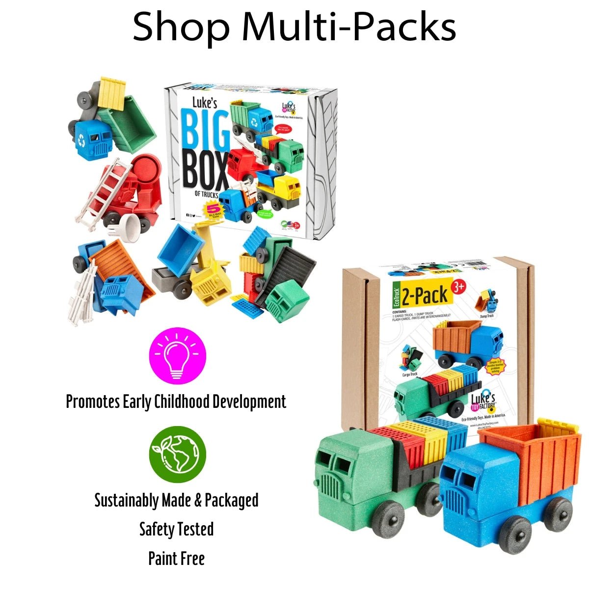 Luke's Toy Factory Multi-Pack toy trucks