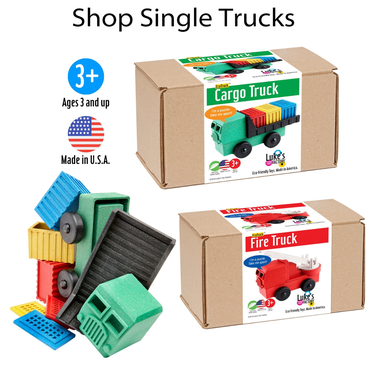 Luke's Toy Factory Single Toy Trucks