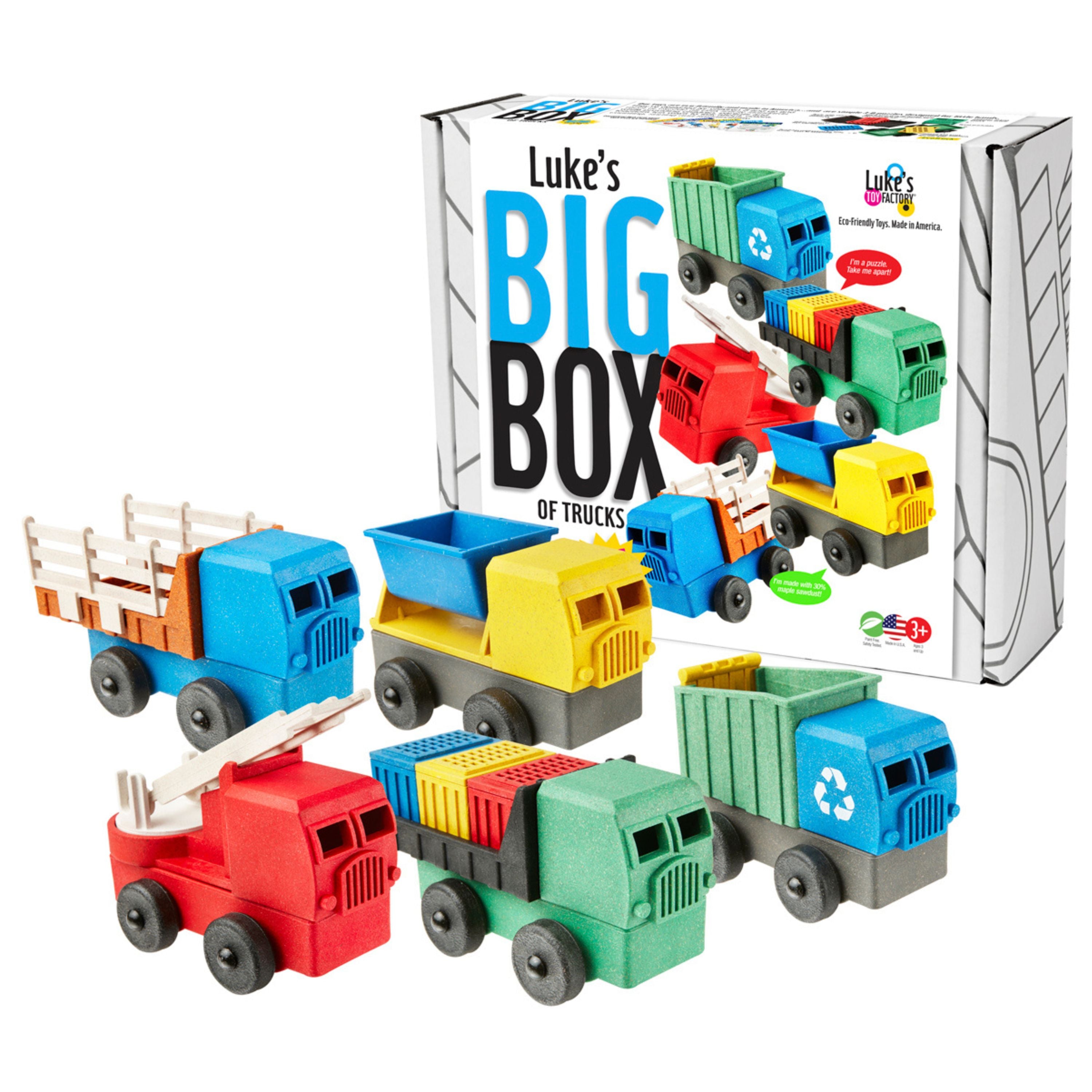 Toy Truck Set 5 Pack Luke s Big Box of Truck Toys Luke s Toy Factory