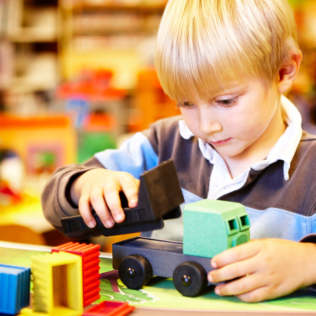 Luke's Toy Factory Cargo Truck toy for preschool aged kids