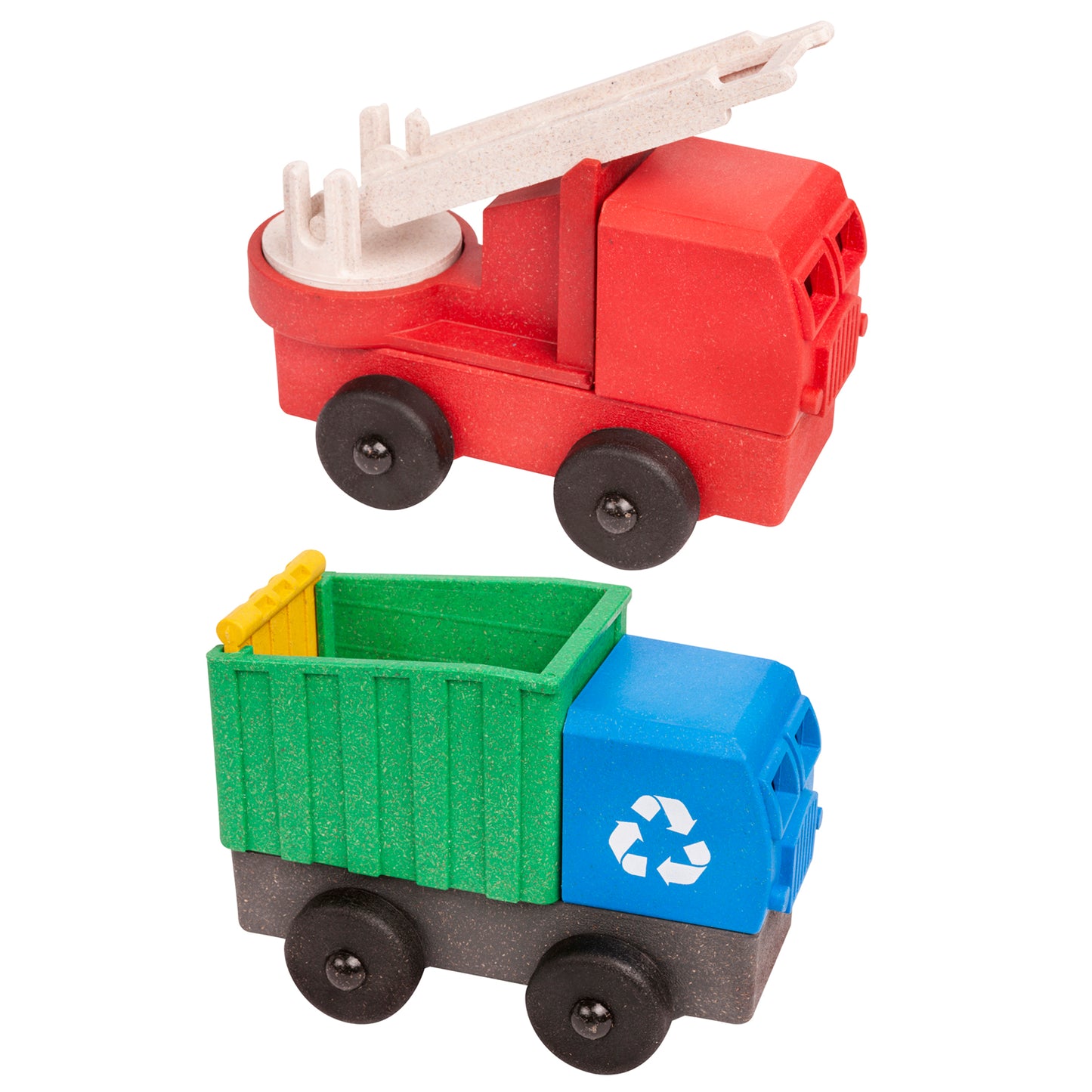 Luke's Toy Factory Fire Truck Toy and Recycling Truck Toy