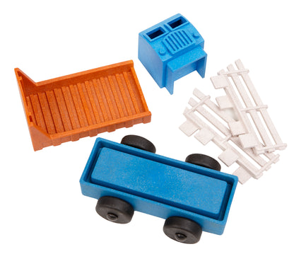 Luke's Toy Factory Stake Truck Toy Puzzle Pieces